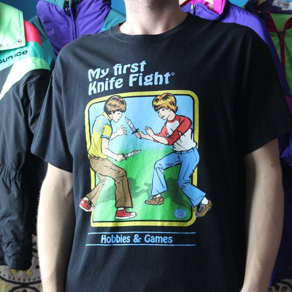 Other - My First Knife Fight Hobbies & Games T-Shirt